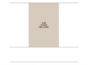 岸和田市下松町、土地の間取り画像です