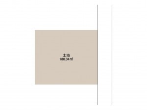 岸和田市岸の丘町、土地の間取り画像です