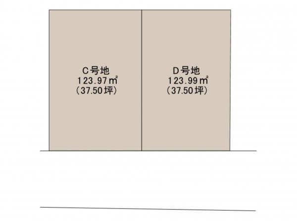 和泉市鶴山台、土地の間取り画像です