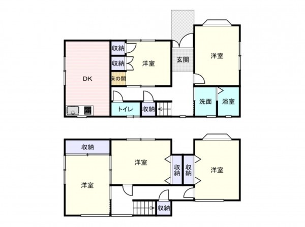 岸和田市春木南浜町、中古一戸建ての間取り画像です