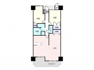和泉市和気町、マンションの間取り画像です