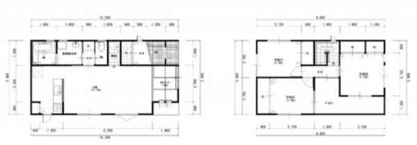 岸和田市田治米町、中古一戸建ての間取り画像です