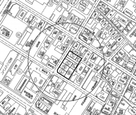 岸和田市上野町西、土地の間取り画像です