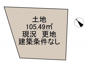 岸和田市磯上町、土地の間取り画像です