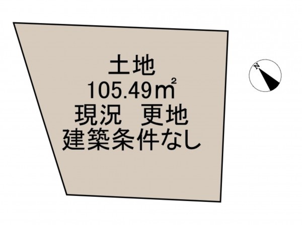 岸和田市磯上町、土地の間取り画像です