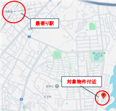 和泉市鶴山台、土地の間取り画像です