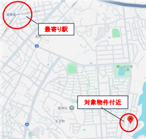 和泉市鶴山台、土地の間取り画像です