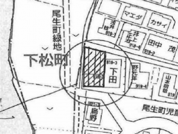 岸和田市尾生町、土地の間取り画像です