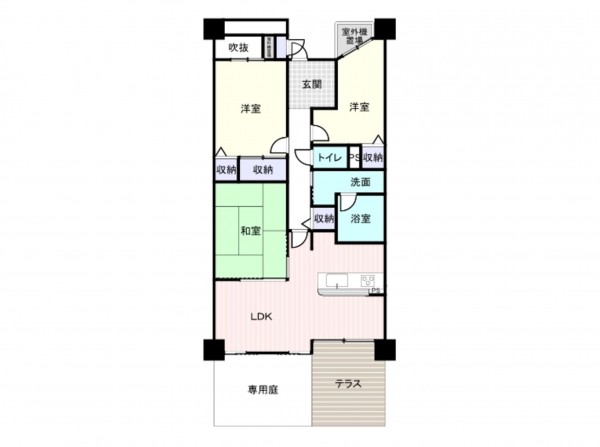 和泉市小田町、マンションの間取り画像です