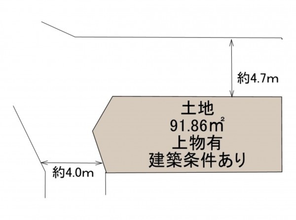 岸和田市磯上町、土地の間取り画像です