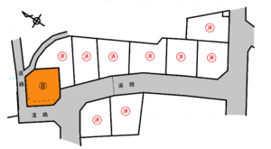 和泉市唐国町、土地の間取り画像です