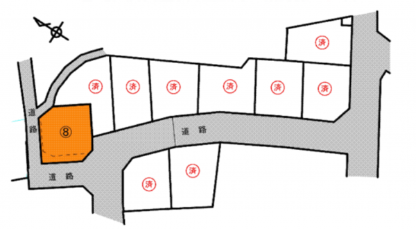 和泉市唐国町、土地の間取り画像です