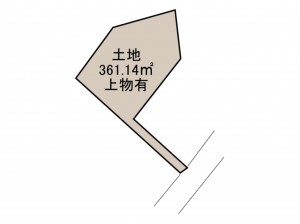 和泉市光明台、土地の間取り画像です