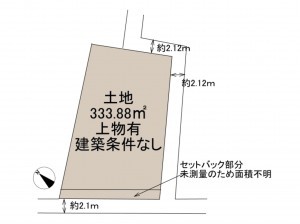 岸和田市西大路町、土地の間取り画像です