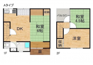 岸和田市磯上町、中古一戸建ての間取り画像です