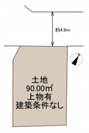和泉市池田下町、土地の間取り画像です