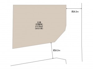 岸和田市岡山町、土地の間取り画像です