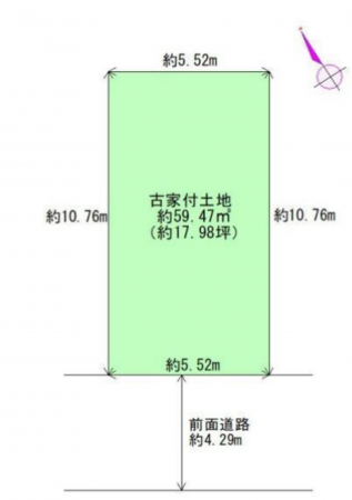 岸和田市春木宮川町、土地の間取り画像です