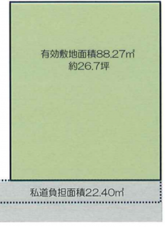 岸和田市春木旭町、土地の間取り画像です