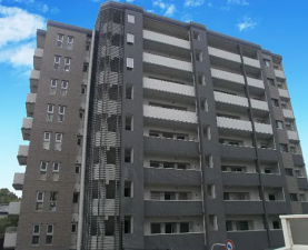 岸和田市岸城町、マンションの間取り画像です