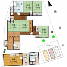 和泉市三林町、土地の間取り画像です