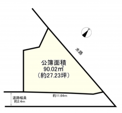 和泉市黒鳥町、土地の間取り画像です