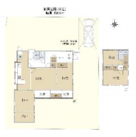 和泉市弥生町、中古一戸建ての間取り画像です
