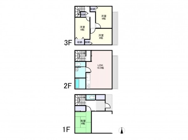 大阪市浪速区浪速東、中古一戸建ての間取り画像です