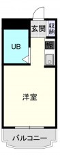 大阪市浪速区大国、マンションの間取り画像です