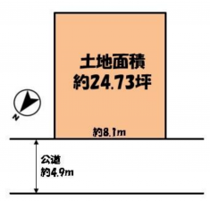 和泉市寺門町、土地の間取り画像です