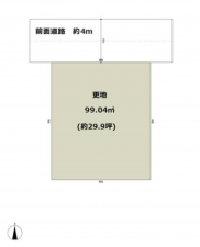岸和田市並松町、土地の間取り画像です