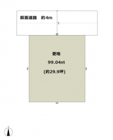 岸和田市並松町、土地の間取り画像です
