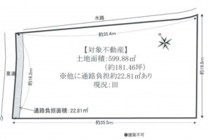 和泉市伯太町、土地の間取り画像です