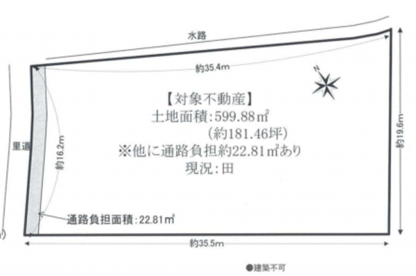 和泉市伯太町、土地の間取り画像です