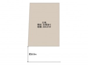 和泉市いぶき野、土地の間取り画像です