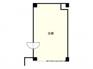 大阪市西区南堀江、収益物件/店舗の間取り画像です