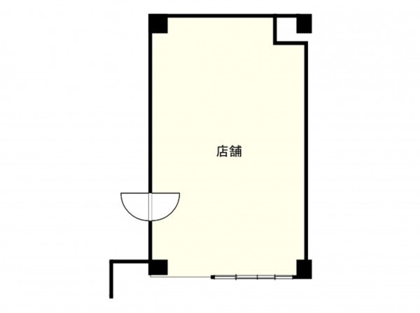 大阪市西区南堀江、収益物件/店舗の間取り画像です