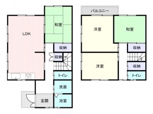 和泉市光明台、新築一戸建ての間取り画像です