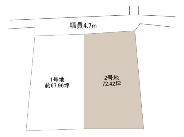 岸和田市田治米町、土地の間取り画像です