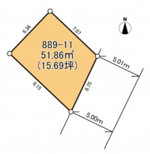岸和田市磯上町、土地の間取り画像です