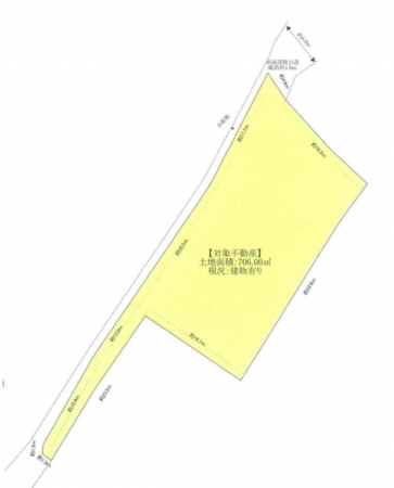 岸和田市畑町、土地の間取り画像です