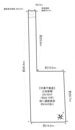 和泉市小田町、土地の間取り画像です