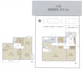 和泉市いぶき野、中古一戸建ての間取り画像です
