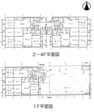 岸和田市堺町、収益物件/マンションの間取り画像です