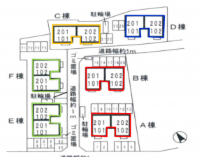 岸和田市磯上町、収益物件/アパートの間取り画像です