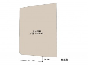 和泉市久井町、土地の間取り画像です