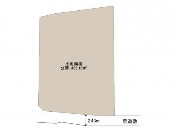 和泉市久井町、土地の間取り画像です