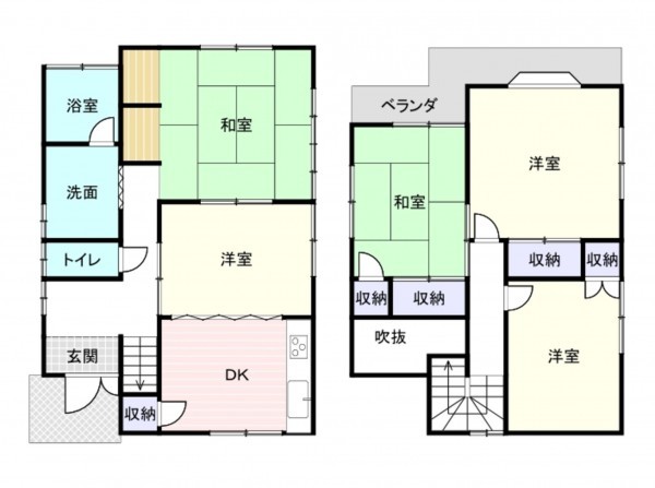 和泉市池上町、新築一戸建ての間取り画像です