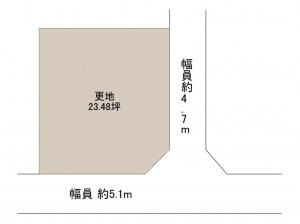 岸和田市春木若松町、土地の間取り画像です
