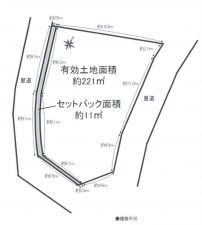 岸和田市岡山町、土地の間取り画像です